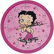 Betty Boop Pink Wall Clock